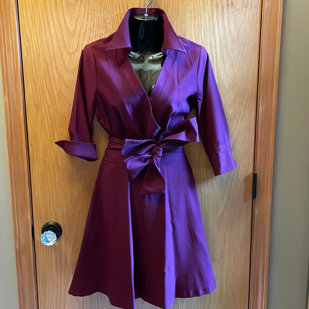 Party Dress by Miusol in Burgandy